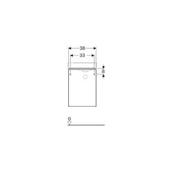 Geberit Xeno2 Unterschrank für Handwaschbecken, mit 1 Tür, 38x52,5x26,5cm, sculturag... GEBERIT-500502431 4025416611561 (Abb. 1)