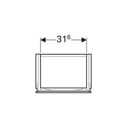 Geberit Xeno2 Unterschrank für Handwaschbecken, mit 1 Tür, 38x52,5x26,5cm, sculturag... GEBERIT-500502431 4025416611561 (Abb. 1)