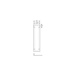 Geberit Xeno2 Hochschrank mit 1 Tür, Innenspiegel, 40x170x35,1cm, Weiß lackiert hoch... GEBERIT-500503011 4025416611578 (Abb. 1)