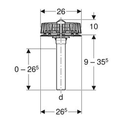 Geberit Pluvia Dachwassereinlauf mit Flansch, für Rinnen Maximale Ablaufleistung 12l... GEBERIT-359112001 4025410162960 (Abb. 1)