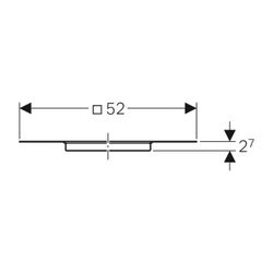 Geberit Pluvia Anschlussblech universell Anschluss Abdichtung Edelstahl... GEBERIT-359119001 4025410163035 (Abb. 1)