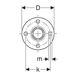 Geberit Mapress Edelstahl Flansch PN 10/16, mit Pressmuffe LABS-frei, d 108mm, DN 100... GEBERIT-83721 4024723837213 (Abb. 1)