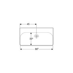 Geberit Smyle Square Waschtisch, Breite 90cm, Tiefe 48cm, ohne Hahnloch, Überlauf si... GEBERIT-500250018 4025416362791 (Abb. 1)