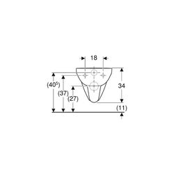 Geberit Renova Comfort Wand-WC Tiefspüler, verlängerte Ausladung Tiefe 70cm, Weiß... GEBERIT-208520000 4022009344035 (Abb. 1)
