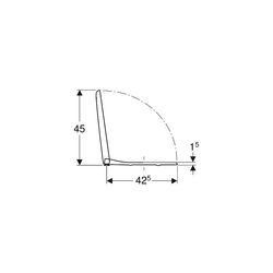 Geberit Smyle WC-Sitz mit Absenkautomatik, ohne Quick-Release-Scharniere, Befestigun... GEBERIT-500236011 4025416520436 (Abb. 1)