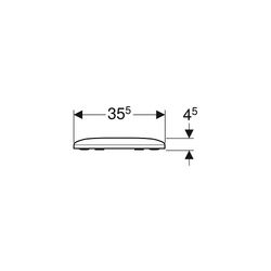 Geberit Smyle WC-Sitz mit Absenkautomatik, ohne Quick-Release-Scharniere, Befestigun... GEBERIT-500236011 4025416520436 (Abb. 1)