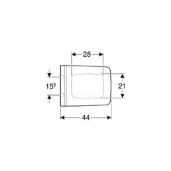 Geberit Xeno2 WC-Sitz mit Absenkautomatik, mit Quick-Release-Scharniere, Befestigung... GEBERIT-500833011 4025410725097 (Abb. 1)