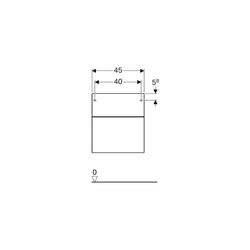 Geberit Xeno2 Seitenschrank 2 Schubladen, 45x51x46,2cm, Greige/lackiert matt... GEBERIT-500504001 4025416428947 (Abb. 1)