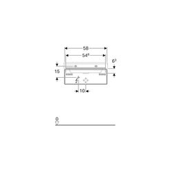 Geberit Xeno2 Unterschrank für Waschtisch, 1 Schublade, 58x22x46,2cm, sculturagrau/M... GEBERIT-500505431 4025416611646 (Abb. 1)