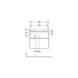 Geberit Xeno2 Unterschrank für Waschtisch, 2 Schubladen, 58x53x46,2cm, sculturagrau/... GEBERIT-500506431 4025416611677 (Abb. 1)