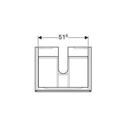 Geberit Xeno2 Unterschrank für Waschtisch, 1 Schublade, 58x22x46,2cm, sculturagrau/M... GEBERIT-500505431 4025416611646 (Abb. 1)