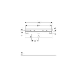 Geberit Xeno2 Unterschrank für Waschtisch, 1 Schublade, 88x22x46,2cm, Greige/lackier... GEBERIT-500508001 4025416354611 (Abb. 1)