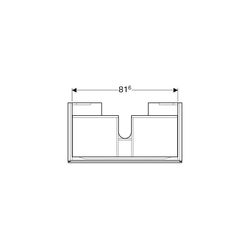 Geberit Xeno2 Unterschrank für Waschtisch, 1 Schublade, 88x22x46,2cm, Greige/lackier... GEBERIT-500508001 4025416354611 (Abb. 1)