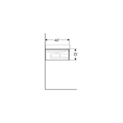 Geberit Xeno2 Unterschrank für Waschtisch mit Ablagefläche links, mit 1 Schublade 88... GEBERIT-500514011 4025416610113 (Abb. 1)