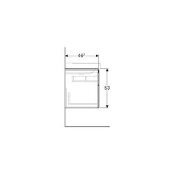 Geberit Xeno2 Unterschrank für Waschtisch Ablagefläche 2 Schubladen 88x53x462cm Weiß... GEBERIT-500515011 4025416610144 (Abb. 1)