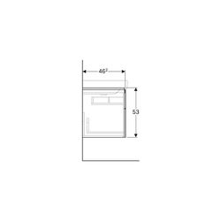 Geberit Xeno2 Unterschrank für Waschtisch mit Ablagefläche links, 2 Schubladen 88x53... GEBERIT-500516011 4025416610229 (Abb. 1)