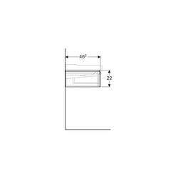 Geberit Xeno2 Unterschrank für Waschtisch mit, B ab 120cm, 2 Schubladen, 117,4x22x46... GEBERIT-500517431 4025416610298 (Abb. 1)