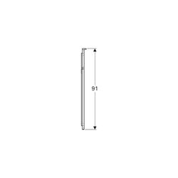 Geberit Xeno2 Lichtspiegel, Breite 40cm, Höhe 91cm, Aluminium gebürstet... GEBERIT-500520001 4025416608479 (Abb. 1)