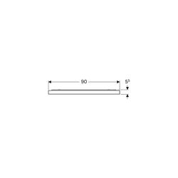 Geberit Xeno2 Lichtspiegel mit direkter, indirekter Beleuchtung, Breite 90cm, Höhe 7... GEBERIT-500522001 4025416608509 (Abb. 1)