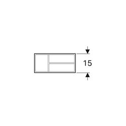 Geberit Xeno2 Schubladeneinsatz, T-Unterteilung, für obere Schublade, 32,3x6,2x15cm,... GEBERIT-500525001 4025416608547 (Abb. 1)