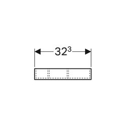 Geberit Xeno2 Schubladeneinsatz, H-Unterteilung, für obere Schublade, 32,3x6,2x15cm,... GEBERIT-500526001 4025416608615 (Abb. 1)