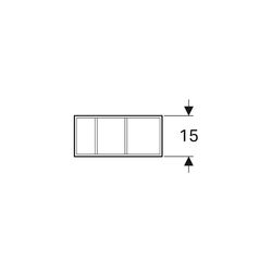 Geberit Xeno2 Schubladeneinsatz, H-Unterteilung, für obere Schublade, 32,3x6,2x15cm,... GEBERIT-500526001 4025416608615 (Abb. 1)