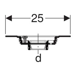 Geberit Befestigungsscheibe für Dampfsperrenanschluss Außendurchmesser 56mm... GEBERIT-240237001 4025416042044 (Abb. 1)