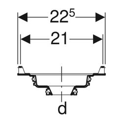 Geberit Einlaufscheibe Außendurchmesser 56mm... GEBERIT-240236001 4025416042037 (Abb. 1)