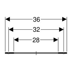 Geberit Set Flachdichtung für Geberit Pluvia Befestigungsflansch für Rinnen... GEBERIT-240408001 4025416047223 (Abb. 1)
