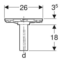 Geberit Grundkörper Außendurchmesser 56mm... GEBERIT-240493161 4025416230441 (Abb. 1)