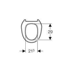 Geberit WC-Sitzring für Geberit Balena 8000plus/8000 Alpinweiß/glänzend... GEBERIT-250066111 4025416712121 (Abb. 1)