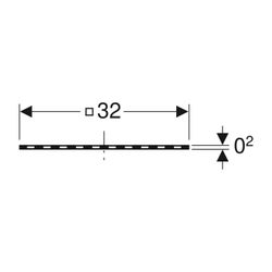 Geberit Lochblechrost für Geberit Pluvia Ergänzungsset begehbar... GEBERIT-240647001 4025416866725 (Abb. 1)