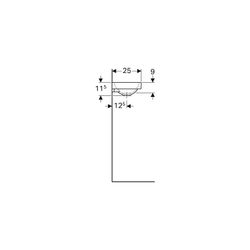 Geberit Acanto Handwaschbecken Hahnloch rechts, ohne Überlauf, Weiß/KeraTect... GEBERIT-500635018 4022009352979 (Abb. 1)