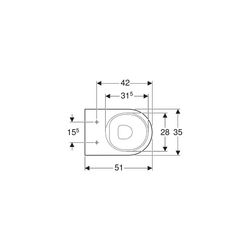 Geberit Acanto Stand-WC Tiefspüler, erhöht, wandbündig, geschlossene Form, Rimfree T... GEBERIT-500602012 4022009353228 (Abb. 1)
