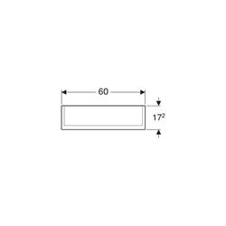 Geberit Option Plus Spiegelschrank, Beleuchtung, 2 Türen, 60x70x17,2cm, CEE 7/4,7/3,... GEBERIT-500593001 4025416533993 (Abb. 1)