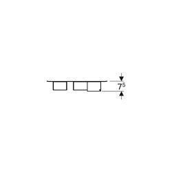 Geberit Magnettafel mit Stauboxen Weiß/pulverbeschichtet matt, Lava pulverbeschichte... GEBERIT-500649012 4022009354683 (Abb. 1)