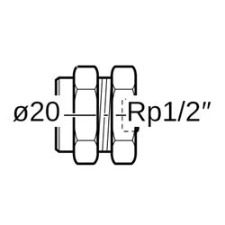 Geberit FlowFit Abpressstopfen für Rohrende Außendurchmesser 20mm... GEBERIT-654940261 4025410851161 (Abb. 1)
