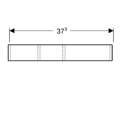 Geberit VariForm Schubladeneinsatz H-Unterteilung, für obere Schublade, 18x5,7x37,3c... GEBERIT-501156001 4025410746375 (Abb. 1)