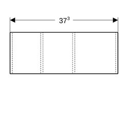 Geberit VariForm Schubladeneinsatz H-Unterteilung, für untere Schublade, 18x14,3x37,... GEBERIT-501157001 4025410746382 (Abb. 1)