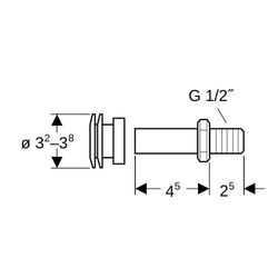 Geberit Einlaufstutzen für Urinale, 521005000... GEBERIT-521005000 4022009163223 (Abb. 1)