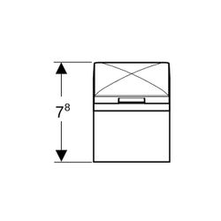 Geberit Steckdosenelement Steckertyp CEE 7/16, Anthrazit... GEBERIT-501020000 4022009343441 (Abb. 1)