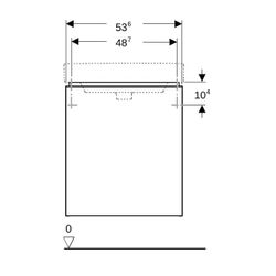 Geberit Smyle Square Unterschrank für Waschtisch, 1 Tür, Anschlag rechts, 53,6x61,7x... GEBERIT-500365JR1 4025416429029 (Abb. 1)