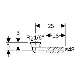Geberit Anschlussbogen 90 Grad mit Innengewinde, flacher Dichtungsrand... GEBERIT-152214161 4025416018117 (Abb. 1)