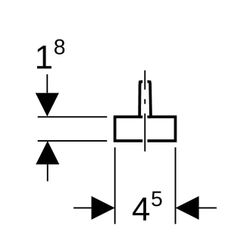 Geberit Ventilsieb Außendurchmesser 45mm, Kieselgrau... GEBERIT-352332081 4025416057734 (Abb. 1)