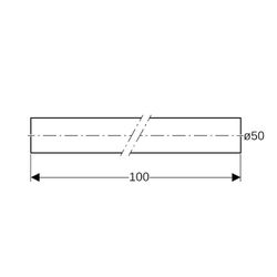 Geberit Verlängerung für Standrohrkonus mit O-Ring Außendurchmesser 50mm, Kieselgrau... GEBERIT-152172081 4025416143857 (Abb. 1)