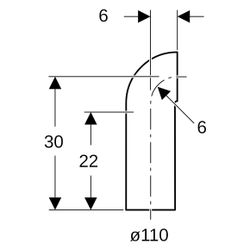 Geberit PE Bogen 90 Grad mit langem Schenkel, kleinem Radius 90 Grad, Außendurchmess... GEBERIT-367876161 4025416032823 (Abb. 1)