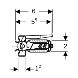 Geberit GIS Profilverbinder, 461200001... GEBERIT-461200001 4025416067757 (Abb. 1)
