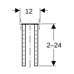 Geberit Einbauständer für Geberit Bodenabläufe... GEBERIT-388132001 4025416037460 (Abb. 1)