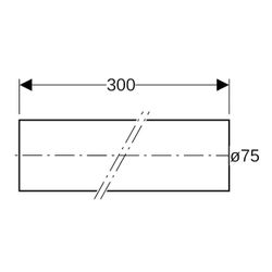 Geberit Silent db 20 Rohr d 75mm, 307000141... GEBERIT-307000141 4025416553472 (Abb. 1)