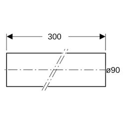 Geberit Rohr Silent-db20, DN 90, 3m, PE-S2, Schwarz, 308000141... GEBERIT-308000141 4025416084297 (Abb. 1)